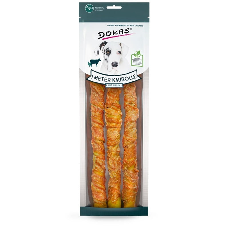 Rollo de un metro de buey y pollo para perro 315gr Imagen principal del producto