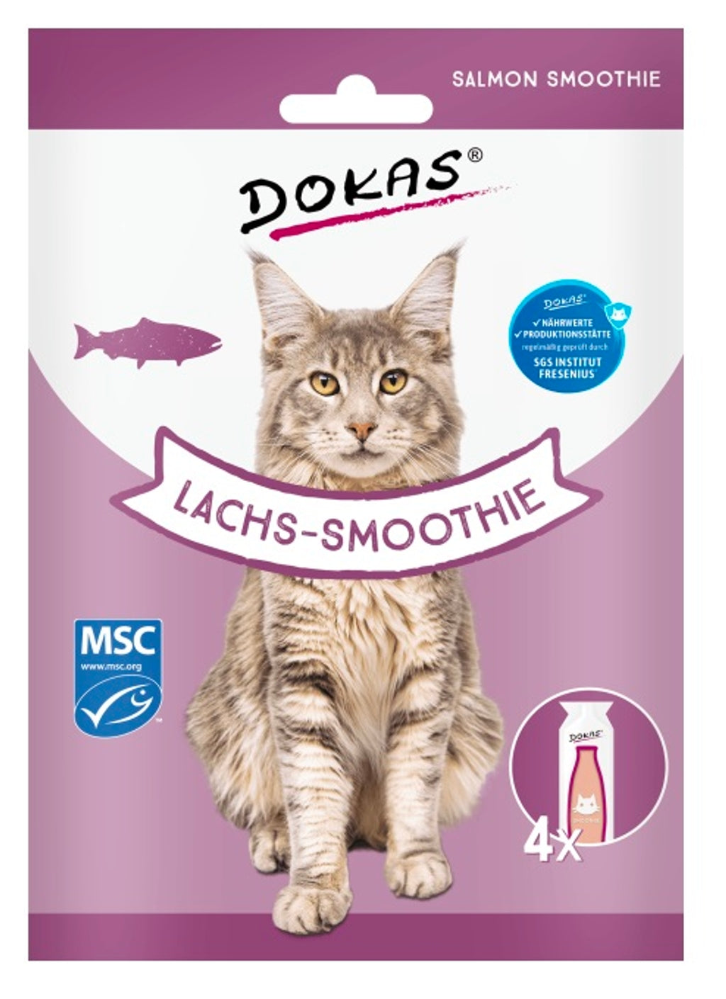 gato smoothie salmón 4x30g