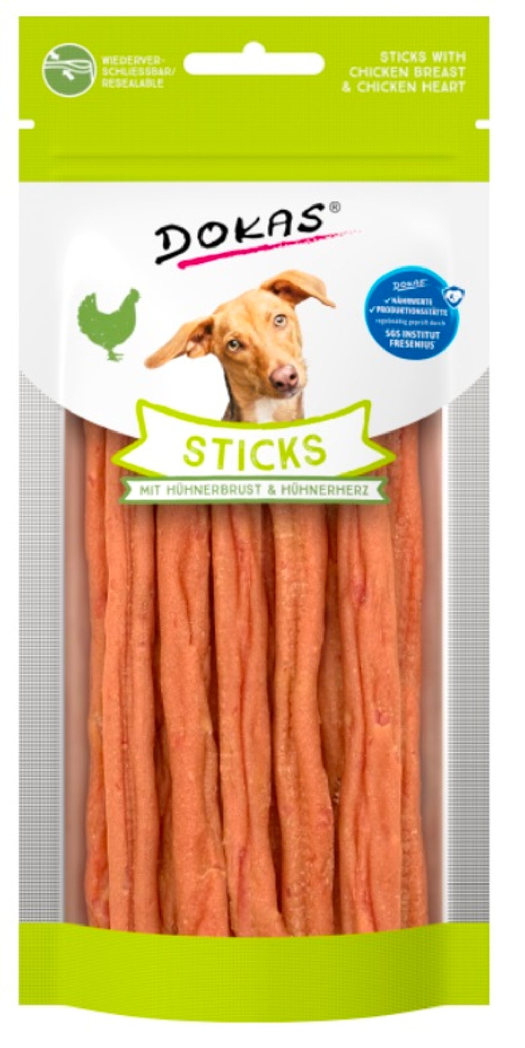sticks pechuga i corazón pollastre 60 g