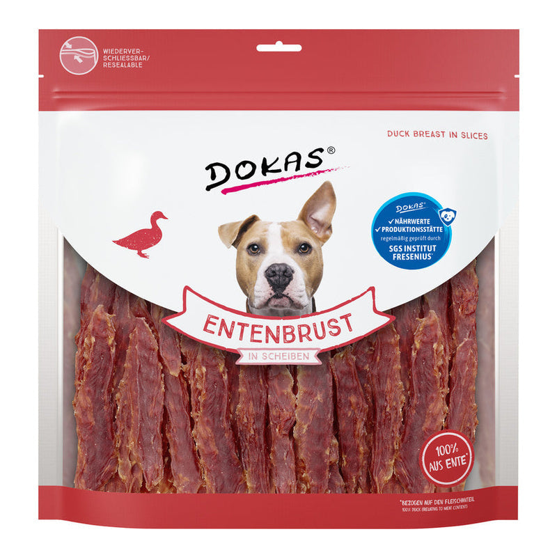 Dokas Tiras de pechuga de pato para perro 900 g Imagen principal del producto