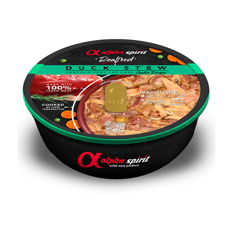 Alpha Spirit Real Food Estofado de pato para perros