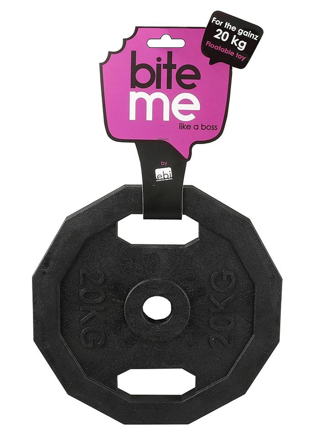Bite me disco-pesas de goma 22,8x22,8x1,7cm Imagen principal del producto