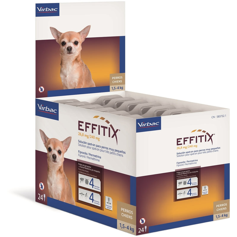 Effitix spot-on perro 26,8mg 1,5-4kg (24 pipetas)