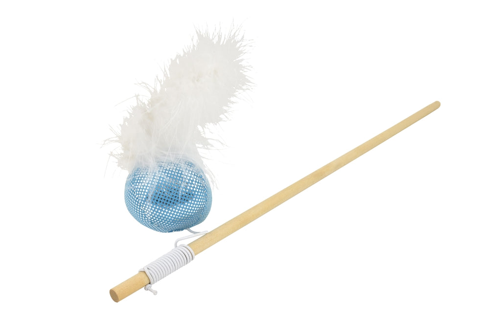 Esfera disco con pluma y catnip 40cm Imagen principal del producto