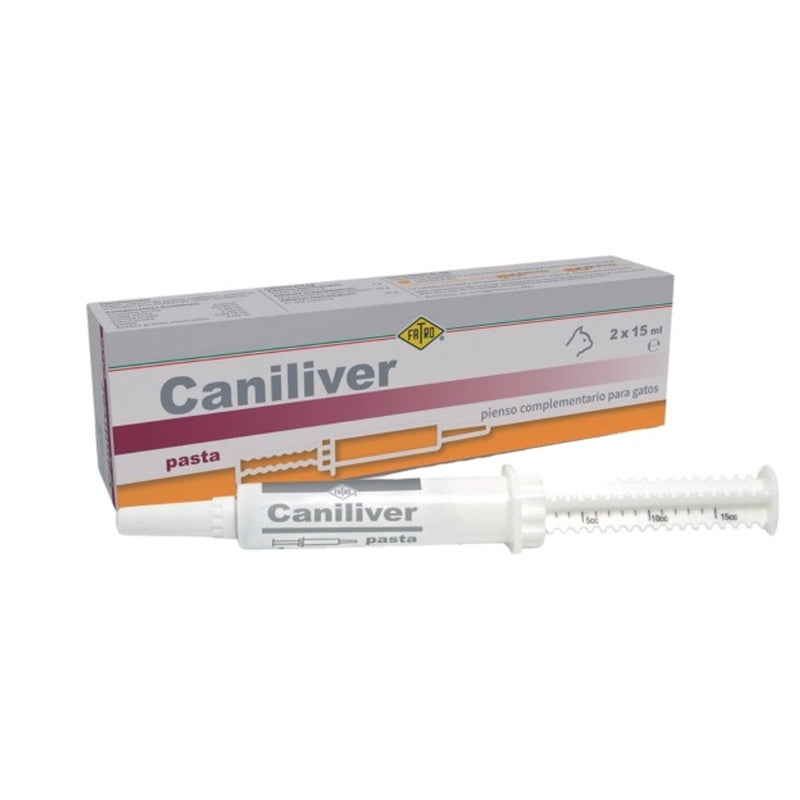Caniliver 2 jeringas de 15 ml amb pasta oral gat Imatge principal del producte