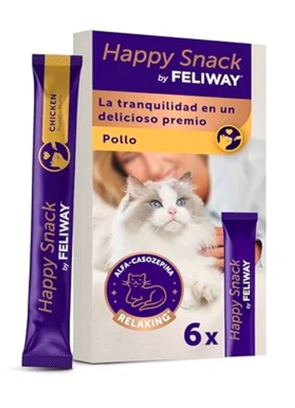 Happy snack Feliway pollo para gatos