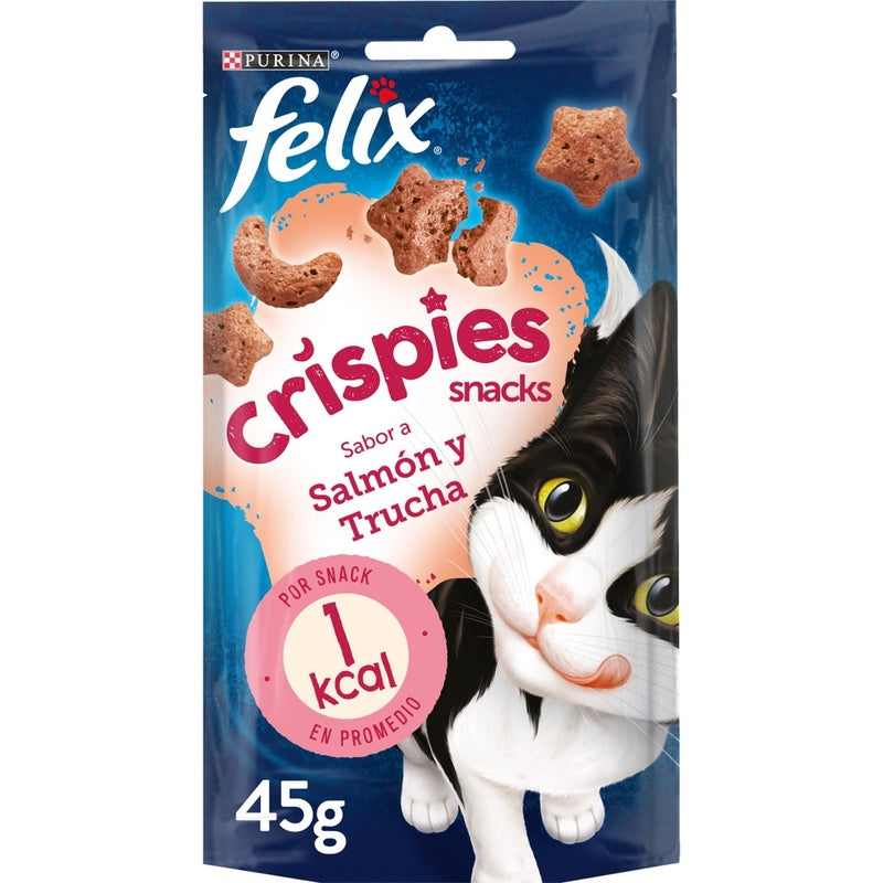 gato crispies salmón trucha 45gr