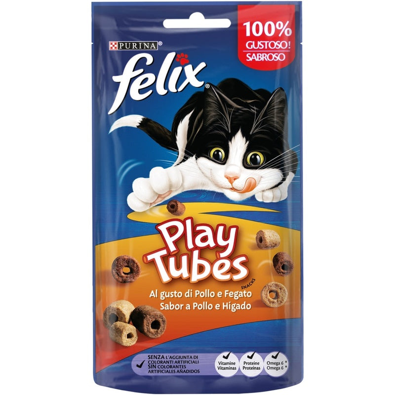 gato play tubes de pollo hígado 50gr