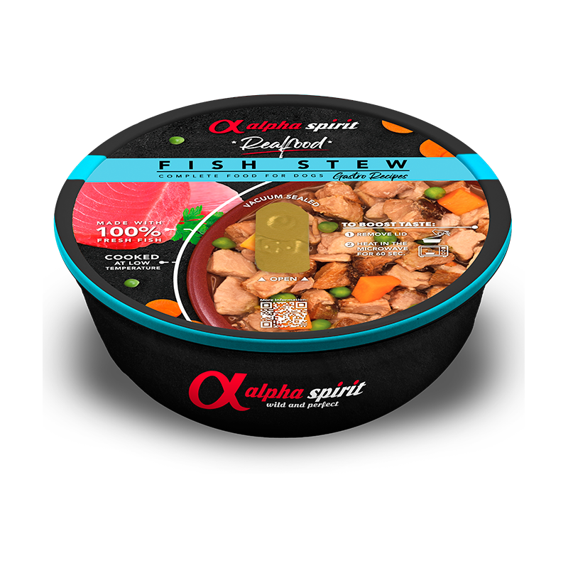 Alpha Spirit Real Food Estofado de pescado para perros