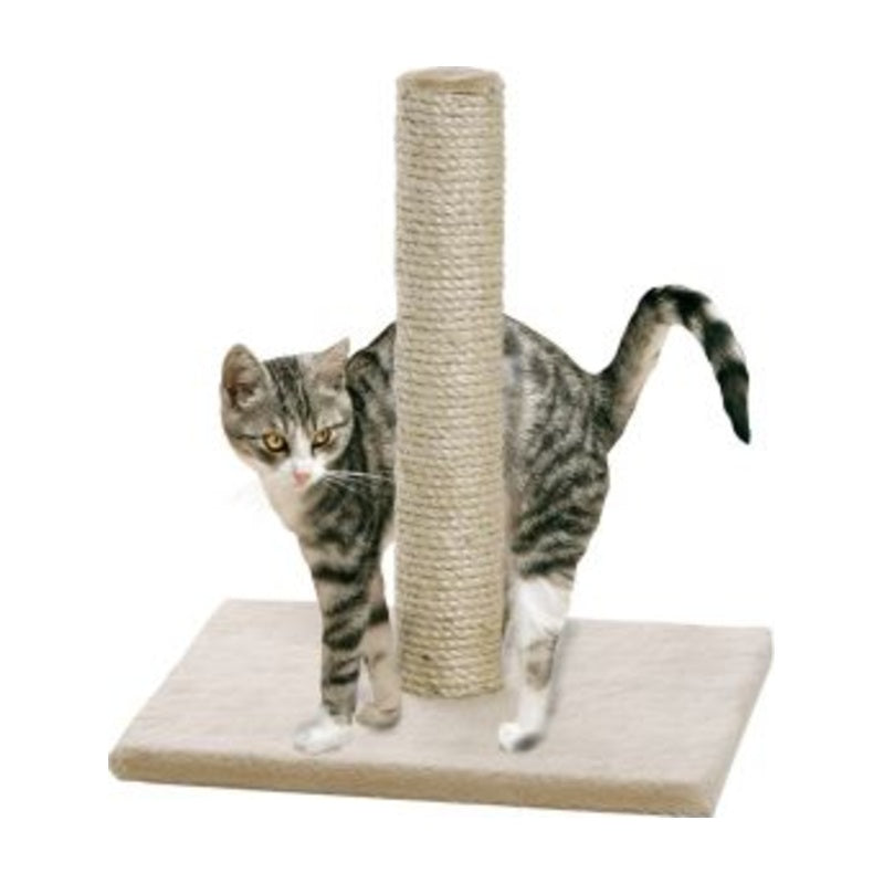 Flamingo rascador Lisa beige con poste de sisal para gatos