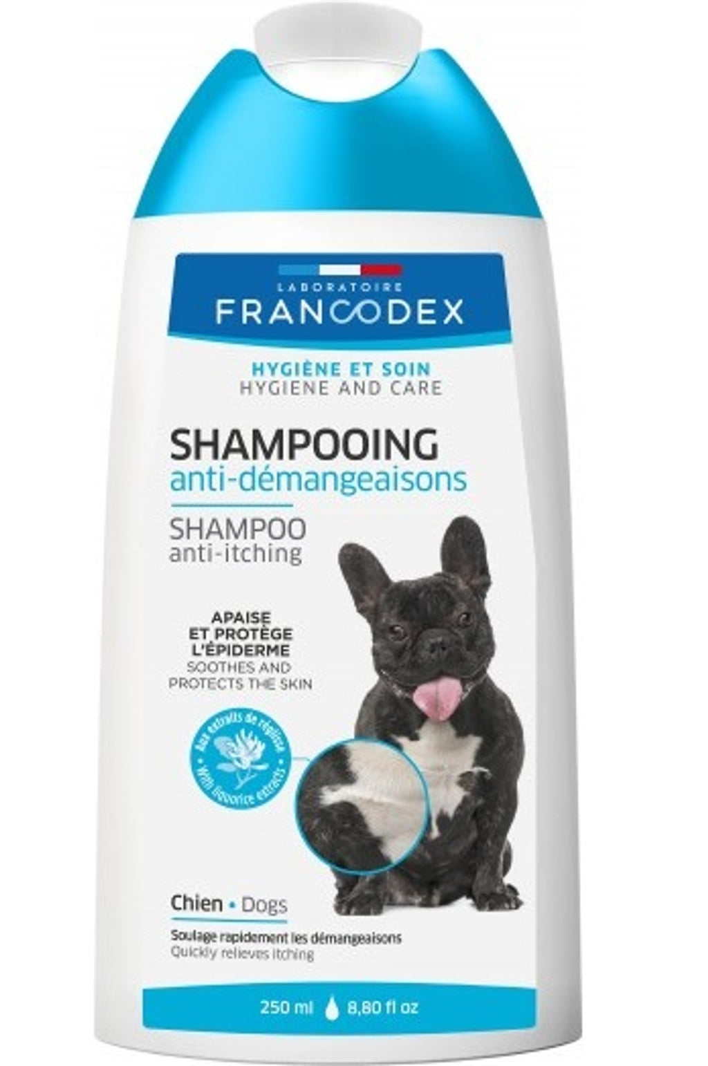 Francodex Xampú Antipicor 250 ml Imatge secundària del producte