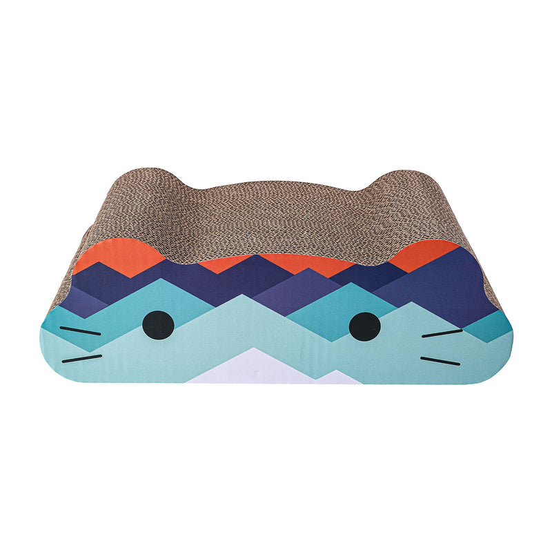 Freedog Rascador CartonCraze Face Azul con catnip Imagen principal del producto