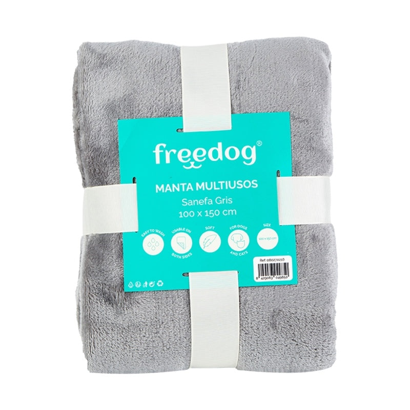 Freedog Manta Multiusos Sanefa Gris 100 × 150 cm