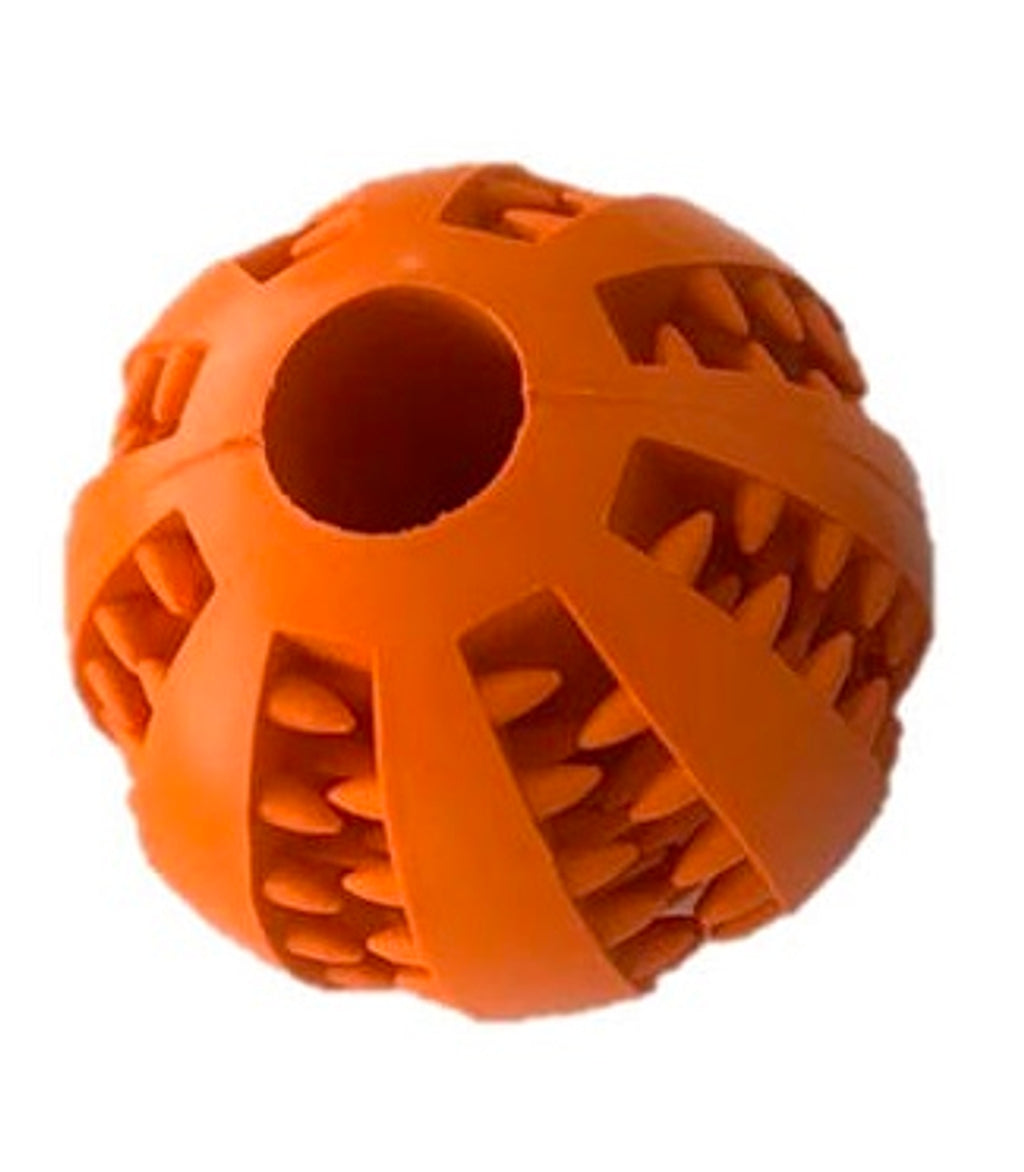 pelota dientes naranja 7cm Imagen principal del producto