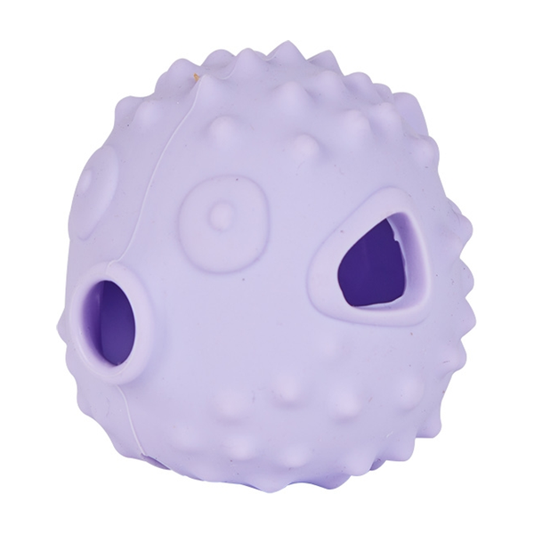 Freedog Pufferfish Snack juguete de silicona para gatos, color violeta