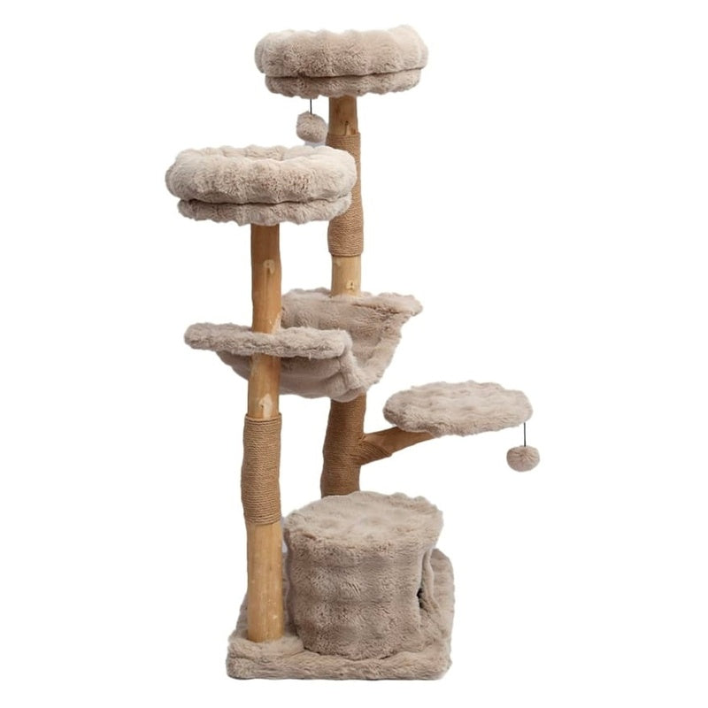 rascador kora beige 71x51x145cm Imagen principal del producto