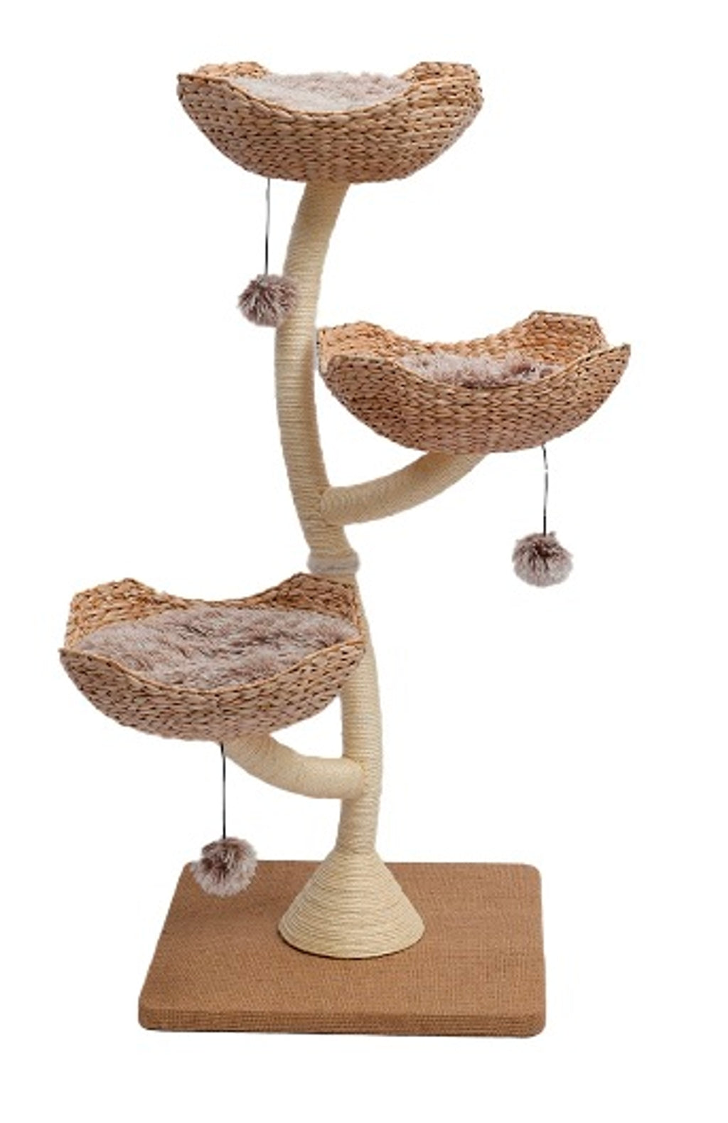 rascador ridge marró 56x56x128cm