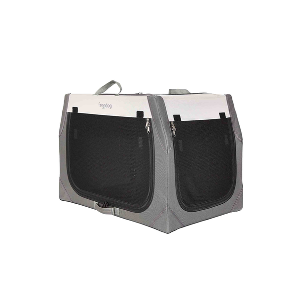 Freedog Transportín plegable Saferide gris para coche