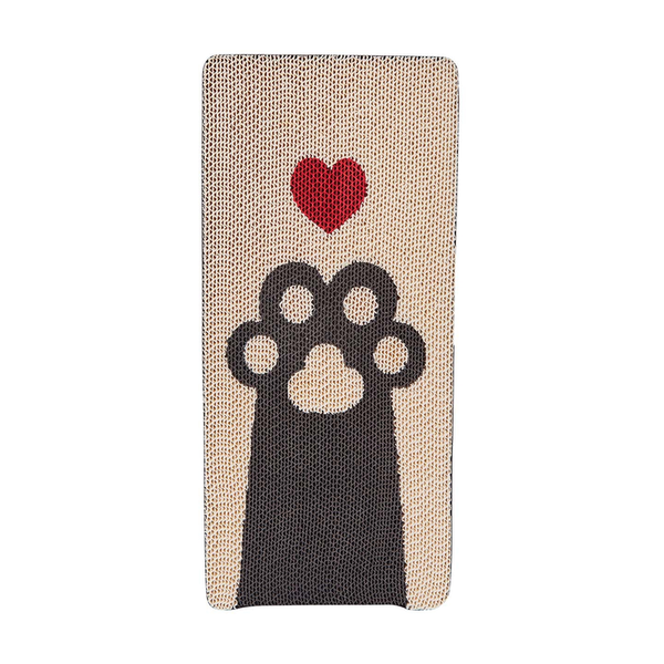 Freedog Art Scratch Paw rascador de cartón para gatos, color blanco