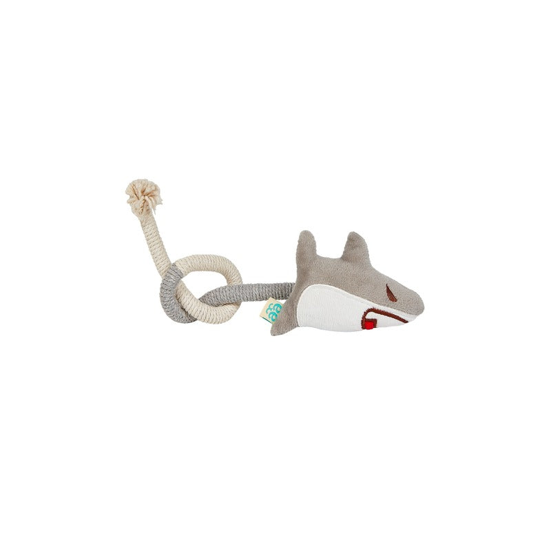 Freedog Tiburón con cuerda y catnip 7,5x36 cm