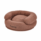 Freedog Cuna Nido Waterproof Teddy para perros marrón