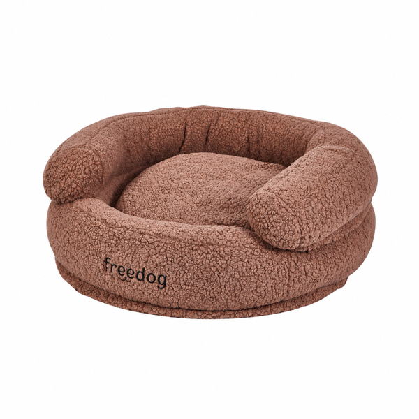 Freedog Cuna Nido Waterproof Teddy para perros marrón