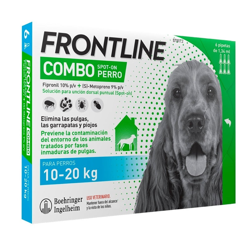 Frontline Combo perro 10-20kg 6 pipetas