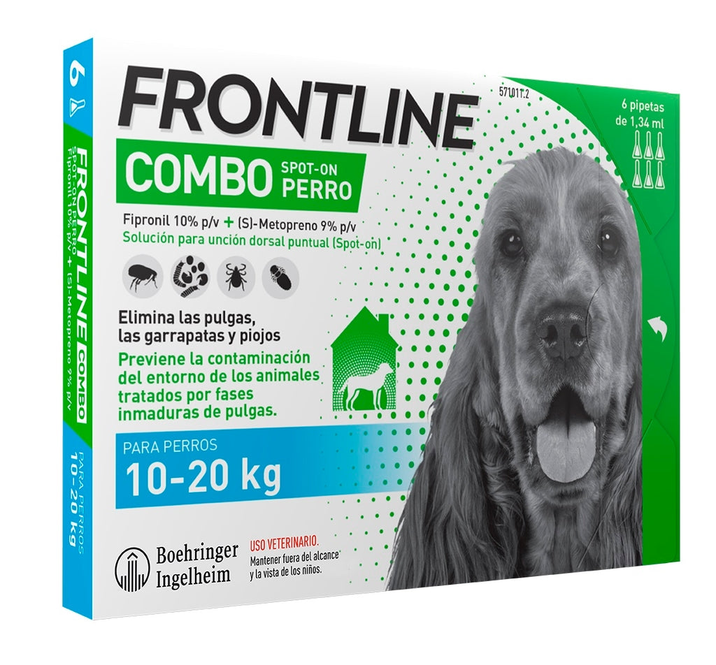 Frontline Combo gos 10-20 kg 6 pipetas