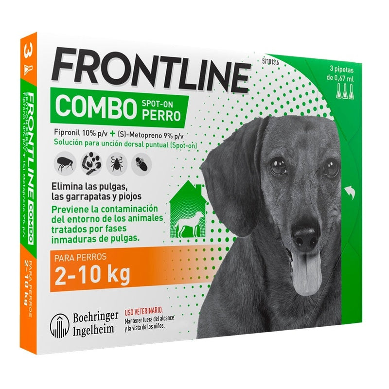 Frontline Combo perro 2-10kg 3 pipetas