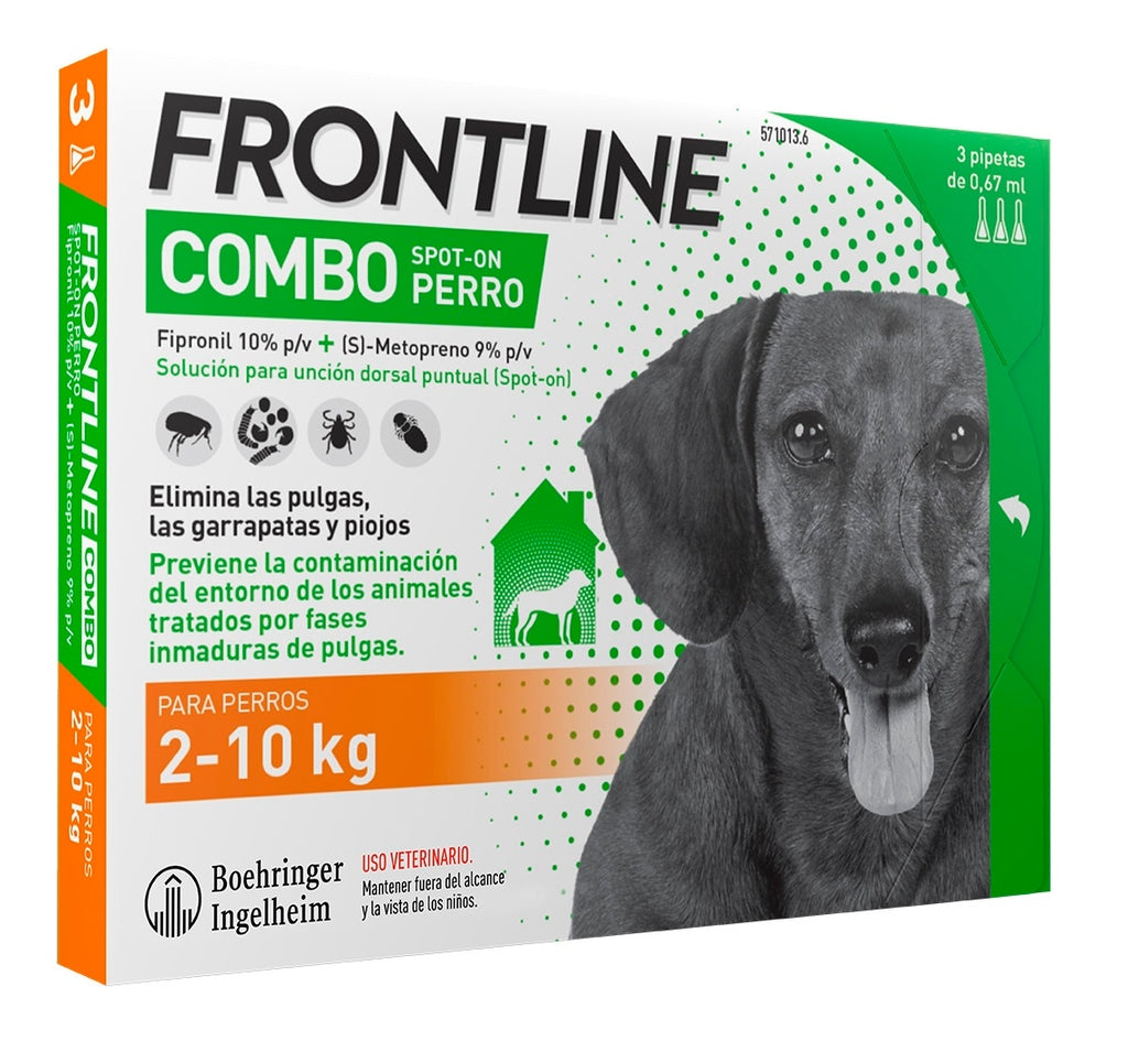 Frontline Combo gos 2-10 kg 3 pipetas