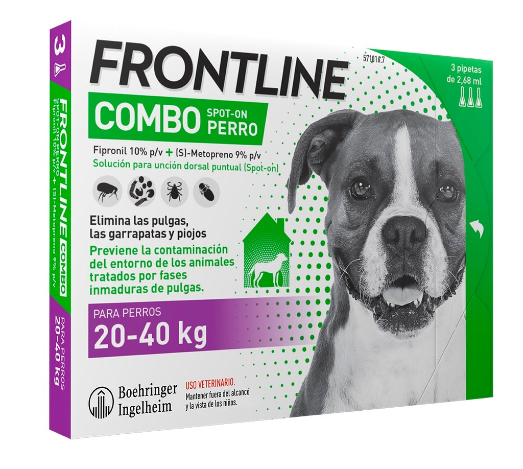 Frontline Combo gos 20-40 kg 3 pipetas