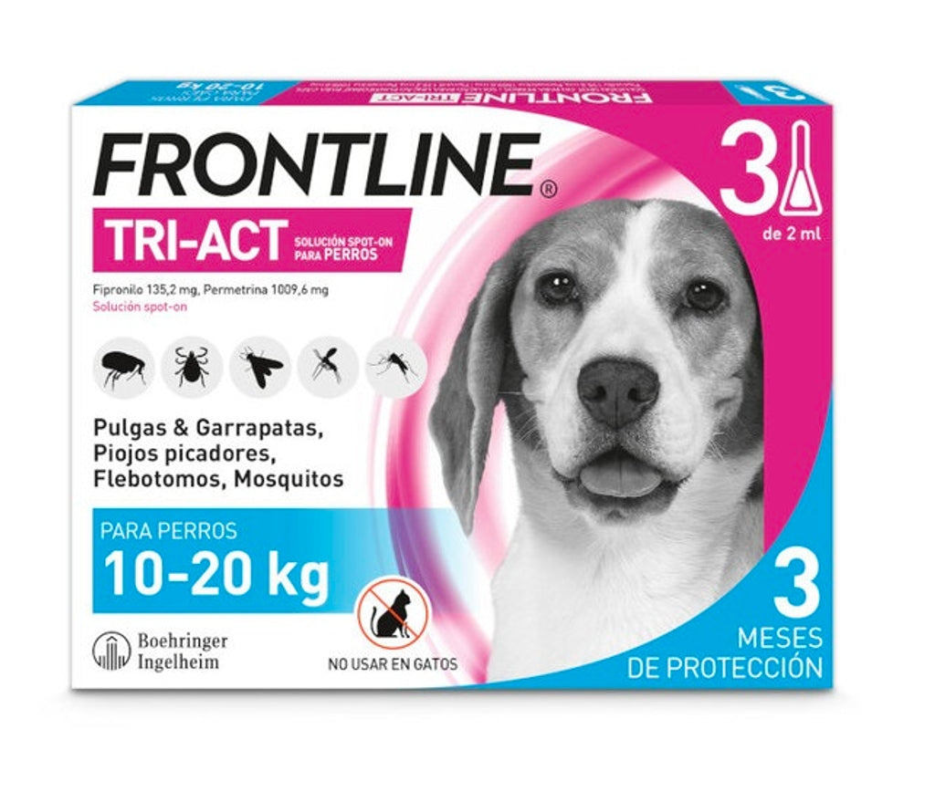 Frontline Tri-Act Pipetas Antiparasitarias 10-20kg Imagen principal del producto
