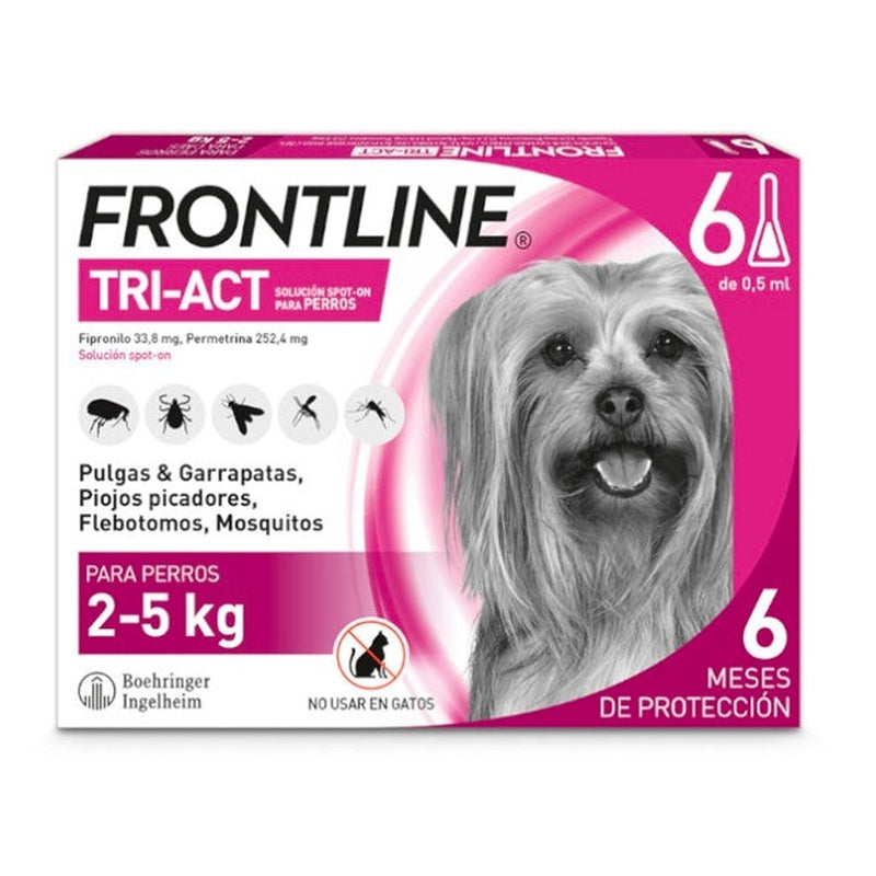 Frontline Tri-Act Pipetas Antiparasitarias 2-5kg (
