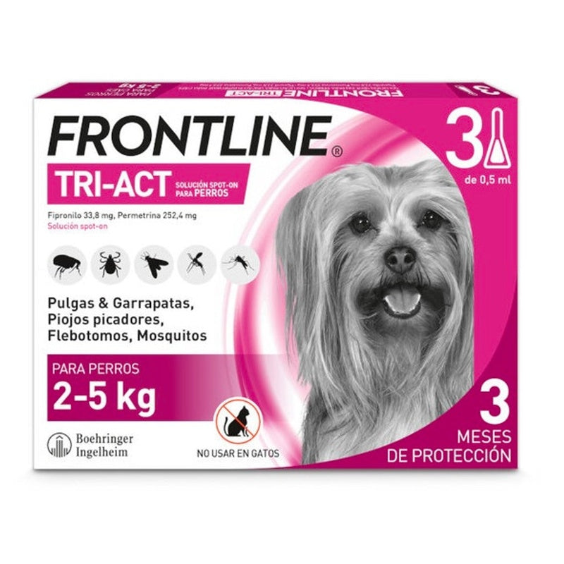 Frontline Tri-Act Pipetas Antiparasitarias 2-5kg (