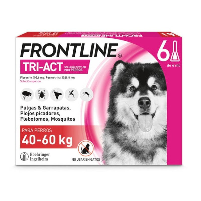 Frontline Tri-Act Pipetas Antiparasitarias 40-60kg