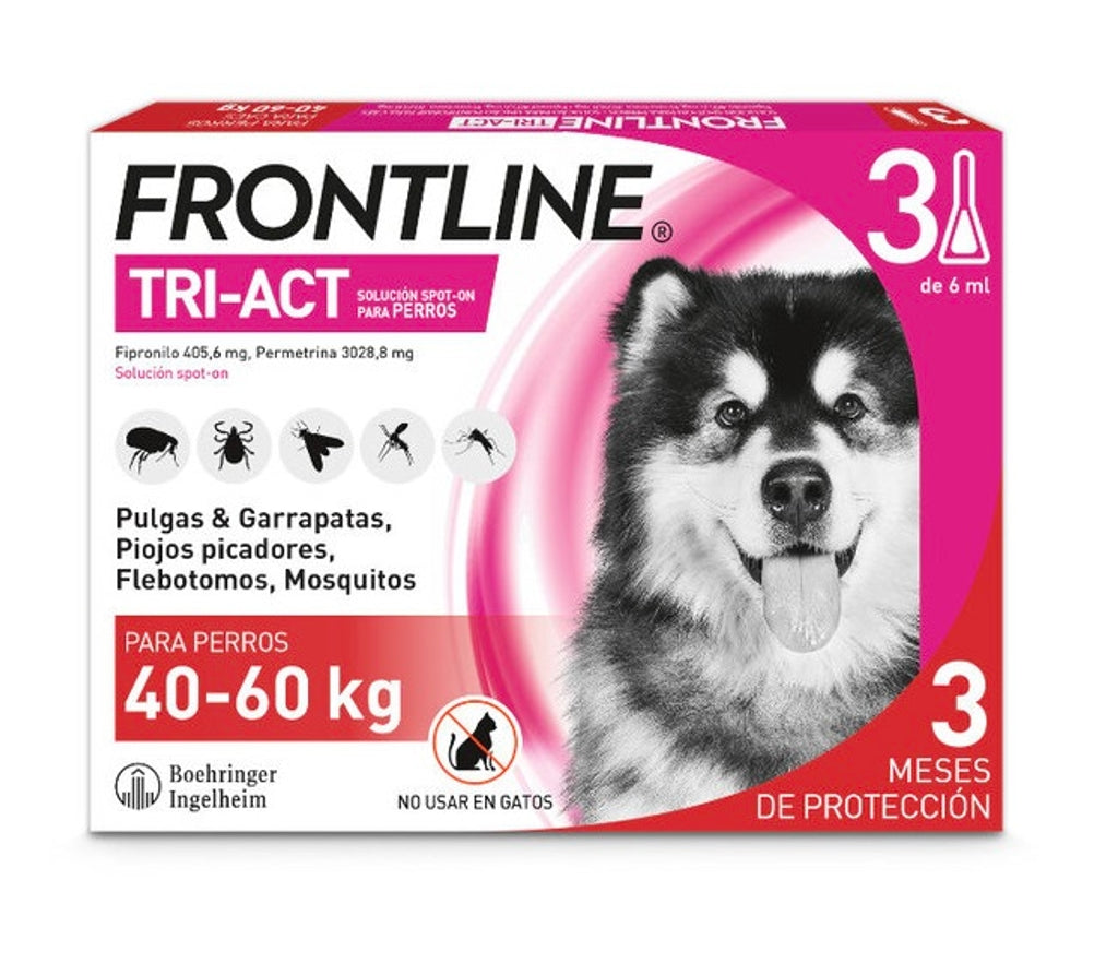 Frontline Tri-Act Pipetas Antiparasitarias 40-60kg Imagen principal del producto