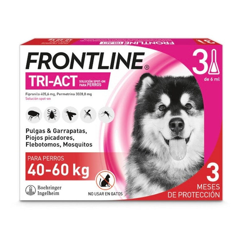 Frontline Tri-Act Pipetas Antiparasitarias 40-60kg