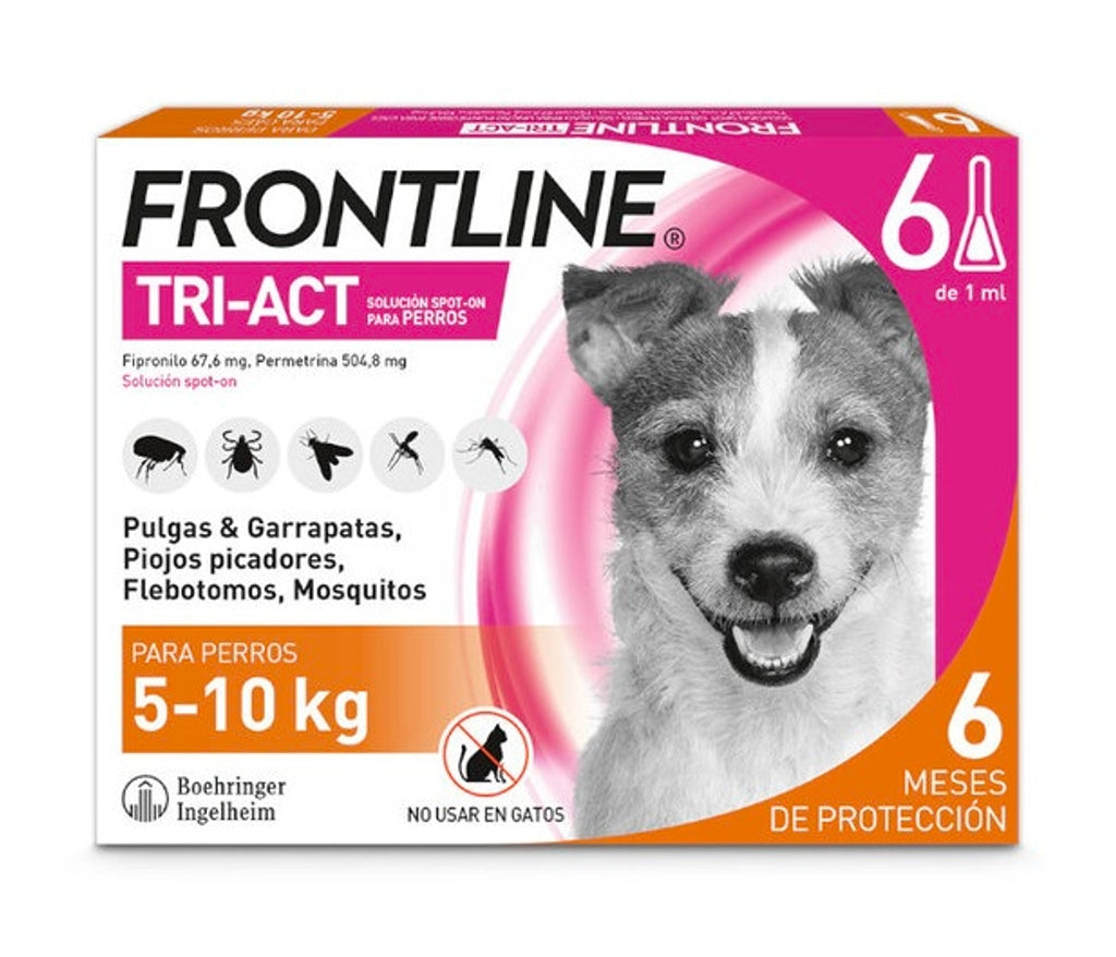 Frontline Tri-Act Pipetas Antiparasitàries 5-10 kg