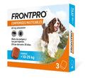 Frontpro 3 comprimidos masticables 68mg 10-25 kg