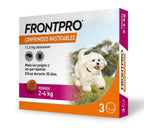 Frontpro 3 comprimidos masticables 11mg 2-4 kg