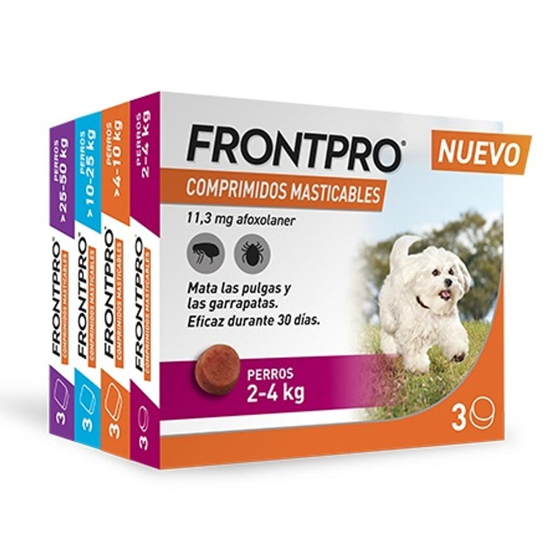 Frontpro 3 comprimidos masticables