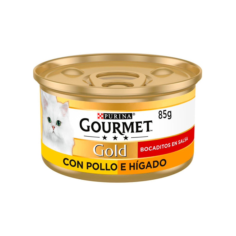 Gourmet Purina Gato Gold Bocaditos Pollo/Hígado 85 g