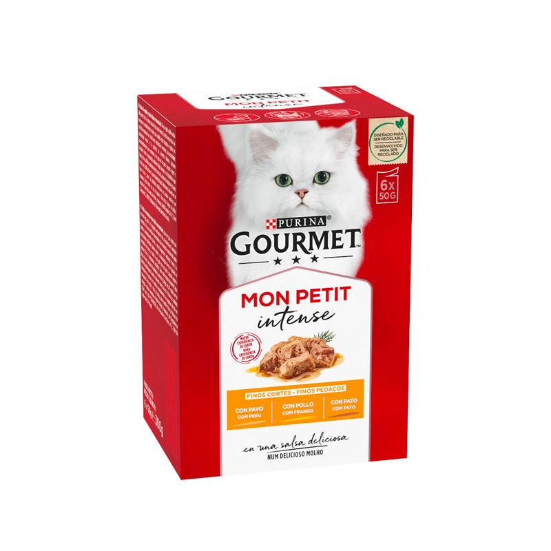 Gourmet Purina Gato Mon Petit Aves 6x(50gr) Imagen principal del producto