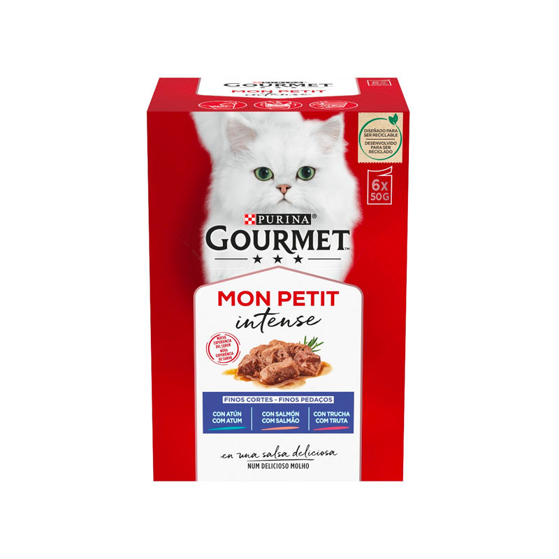 Gourmet Purina Gato Mon Petit Selección Pescados 6x(50gr)