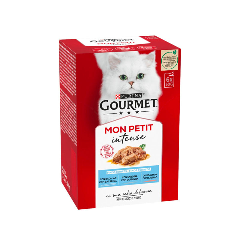 Gourmet Purina Gato Mon Petit Pescados 6x(50gr)
