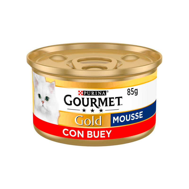 Gourmet Purina Gat Gold Mousse Bou Selecto 85 g