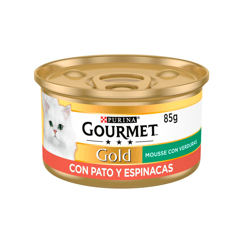 Gourmet Purina Gato Gold Mousse Vegetales y pato 85 g Imagen principal del producto