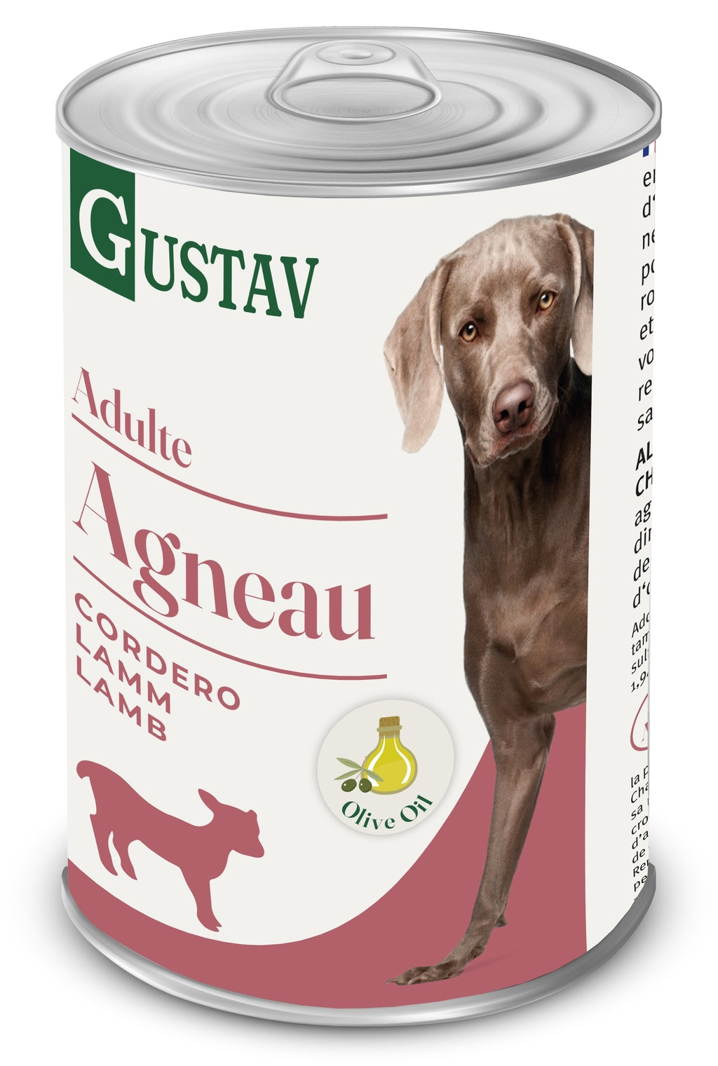 Gustav perro paté de cordero 400gr