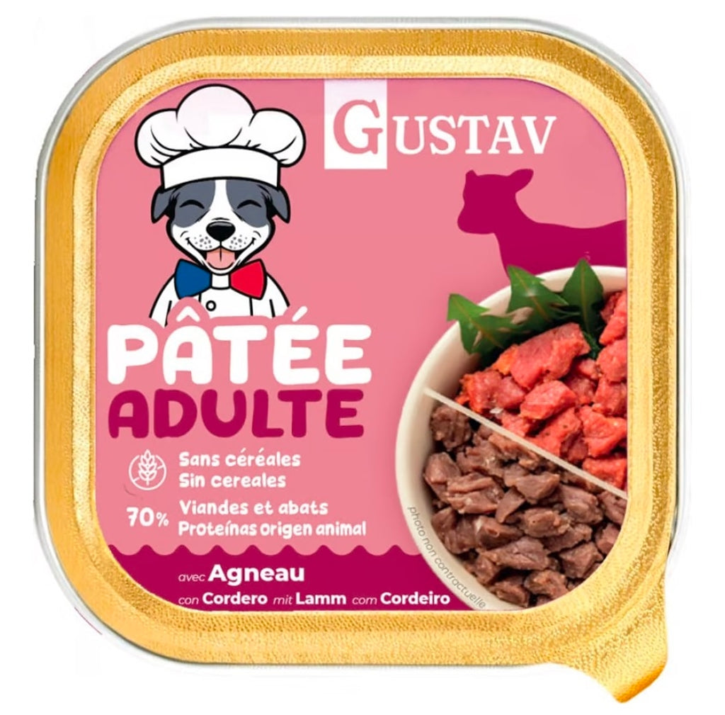 Gustav perro paté de cordero