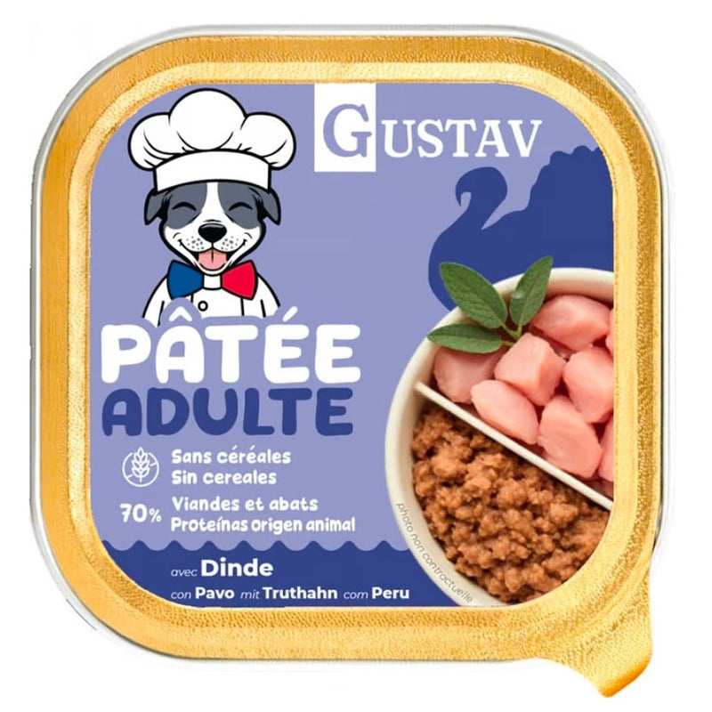 Gustav perro paté de pavo Imatge principal del producte